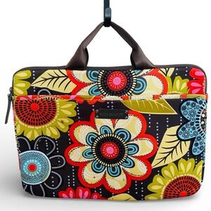 Vera Bradley Colorful Padded Laptop Handbag School Office & Travel Essential